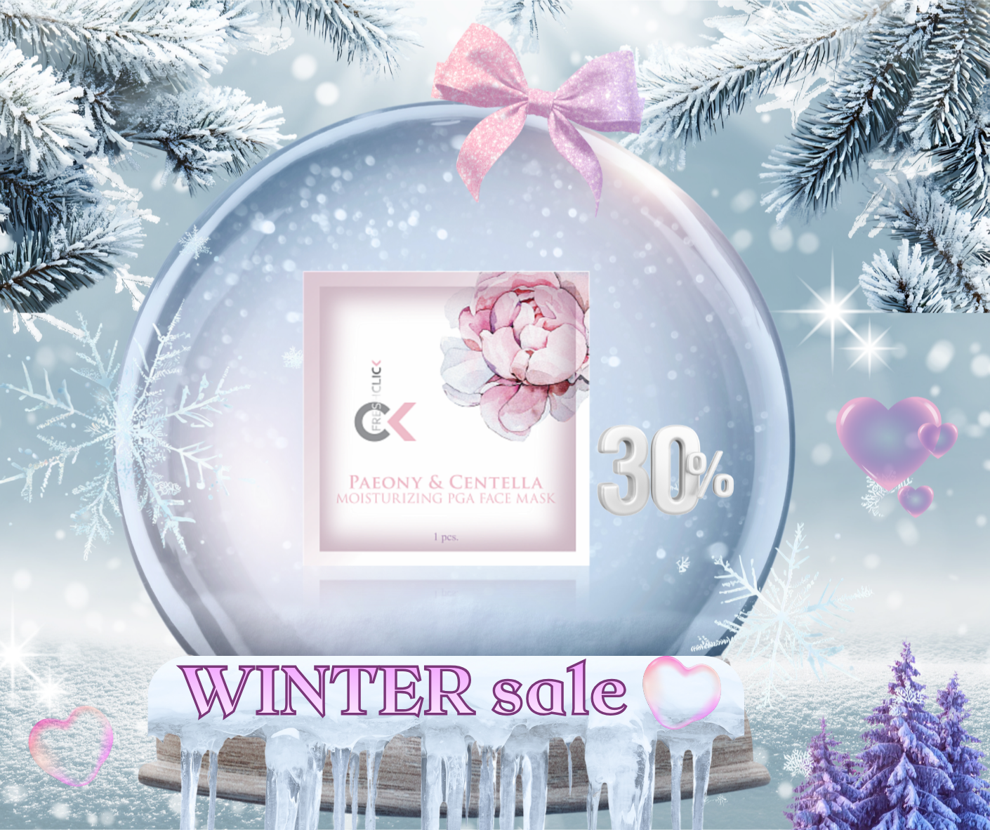 -30% Ενυδατική μάσκα προσώπου PGA -μάσκα με παιώνια και σεντέλα ασιάτικα