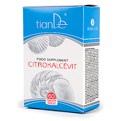 113004 Λειτουργικό σύμπλεγμα «Citrocalcevit» 60 κάψουλες 500 mg