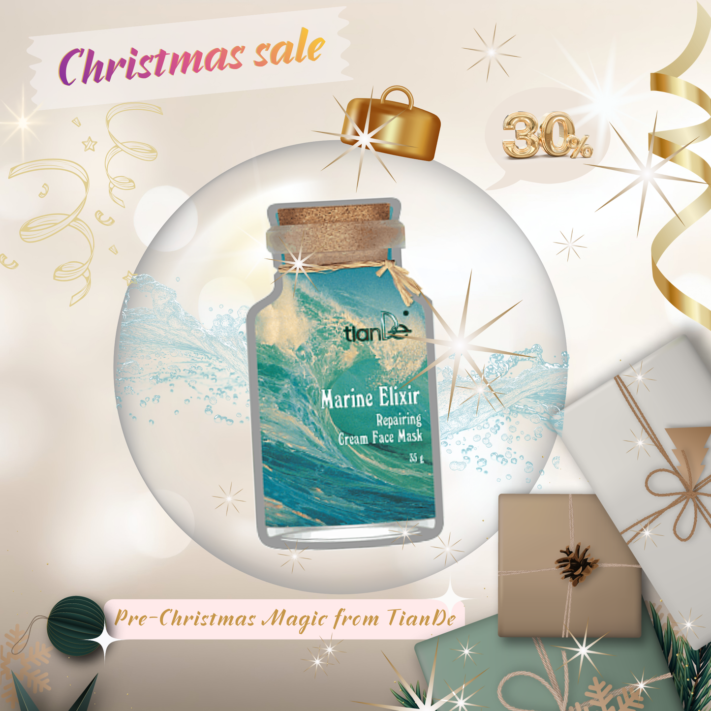 -30% Αναπλαστική κρεμώδης μάσκα προσώπου Ελιξίριο της θάλασσας