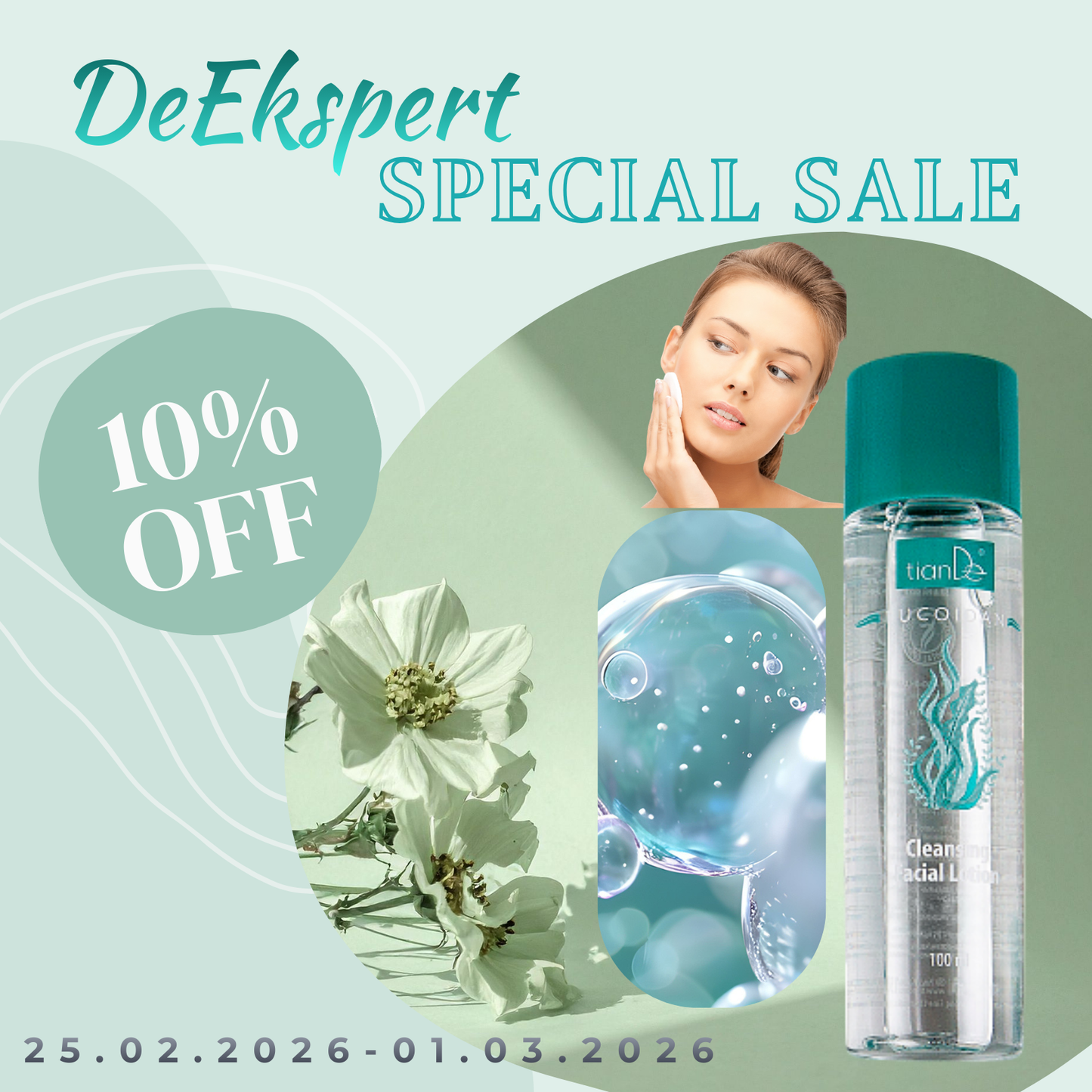 -10% Καθαριστική λοσιόν για το πρόσωπο