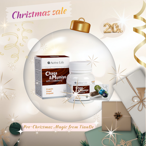 -20% Τσάγκα με mumio. Συμπλήρωμα διατροφής