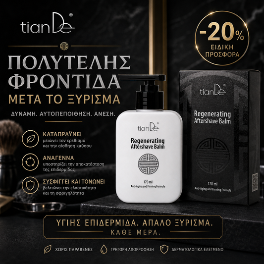 -20% Αναπλαστικό βάλσαμο μετά το ξύρισμα