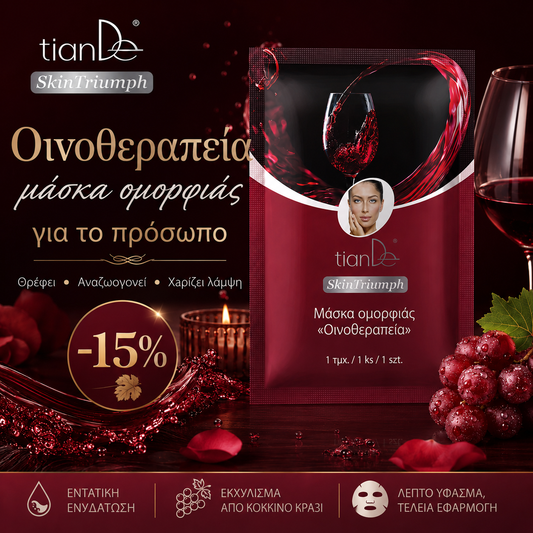 -15% Μάσκα ομορφιάς Skin Triumph «Οινοθεραπεία»