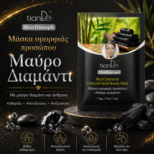 Μάσκα ομορφιάς προσώπου «Μαύρο Διαμάντι»